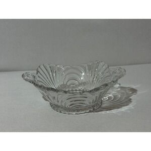 Cambridge Glass "Caprice" Pattern Square Handled Clear Glass Bowl Glass 2 Handle